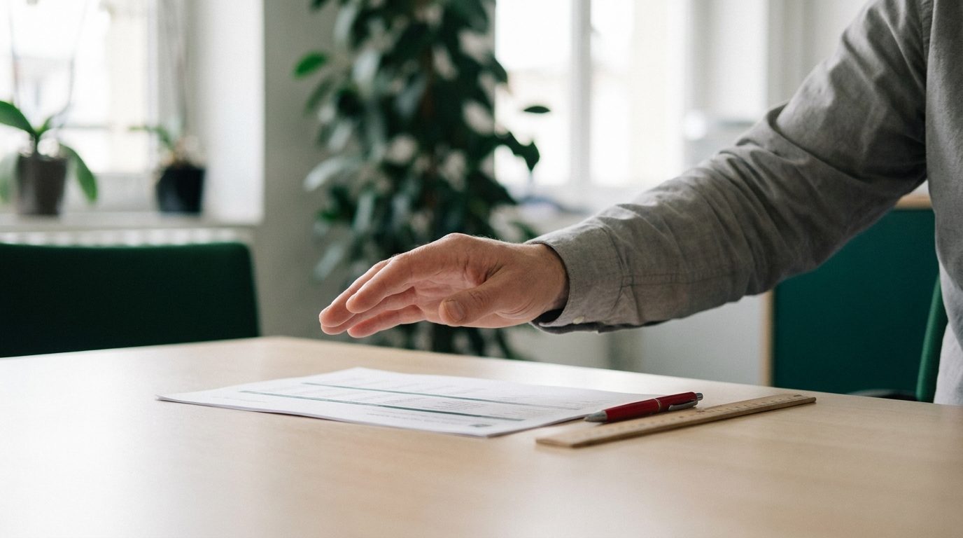 Tableau de suivi des absences sur un bureau clair en entreprise